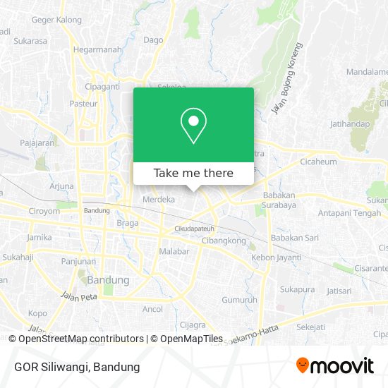 GOR Siliwangi map