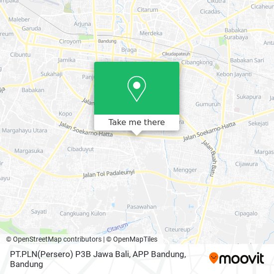 PT.PLN(Persero) P3B Jawa Bali, APP Bandung map
