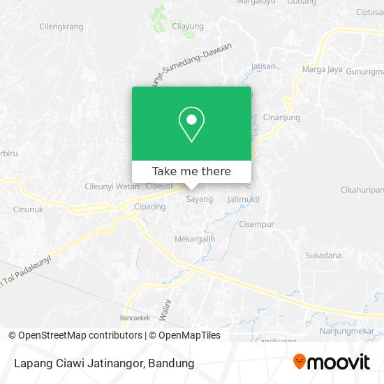 Lapang Ciawi Jatinangor map