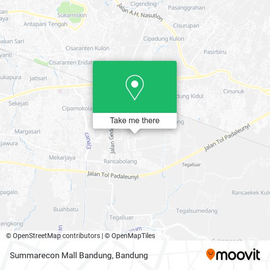 Summarecon Mall Bandung map