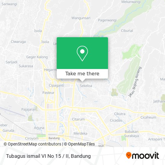 Tubagus ismail VI No 15 / II map