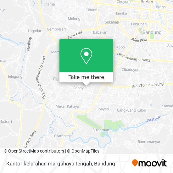 Kantor kelurahan margahayu tengah map