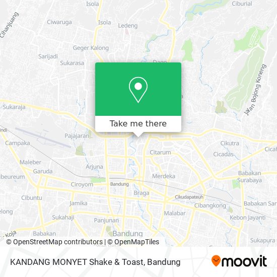 KANDANG MONYET Shake & Toast map