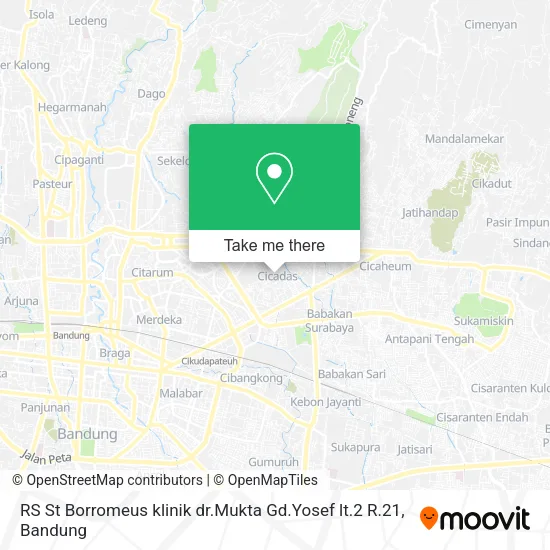 RS St Borromeus klinik dr.Mukta Gd.Yosef lt.2 R.21 map