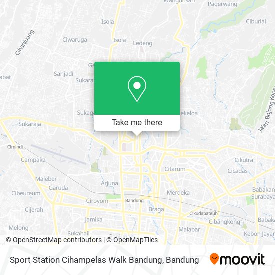 Sport Station Cihampelas Walk Bandung map