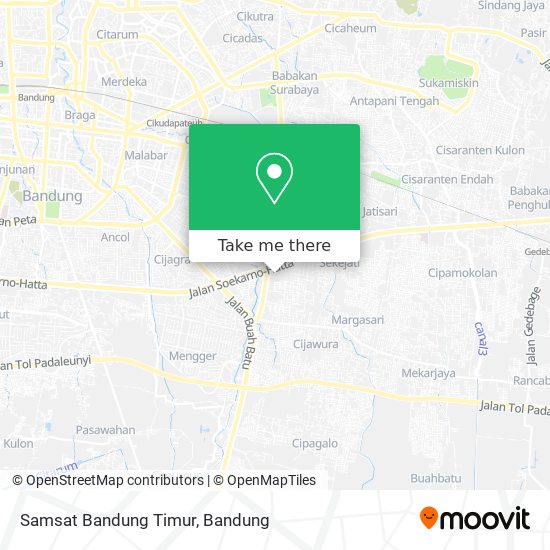 Samsat Bandung Timur map