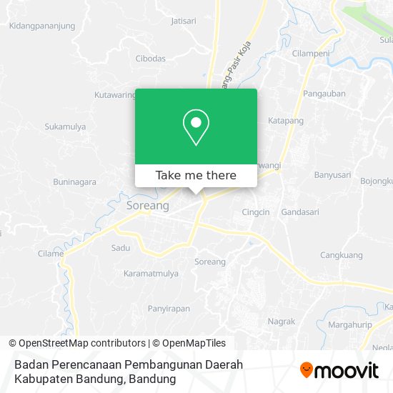 Badan Perencanaan Pembangunan Daerah Kabupaten Bandung map