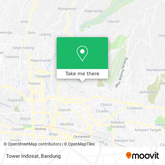 Tower Indosat map