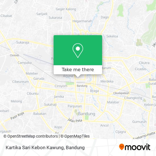 Kartika Sari Kebon Kawung map