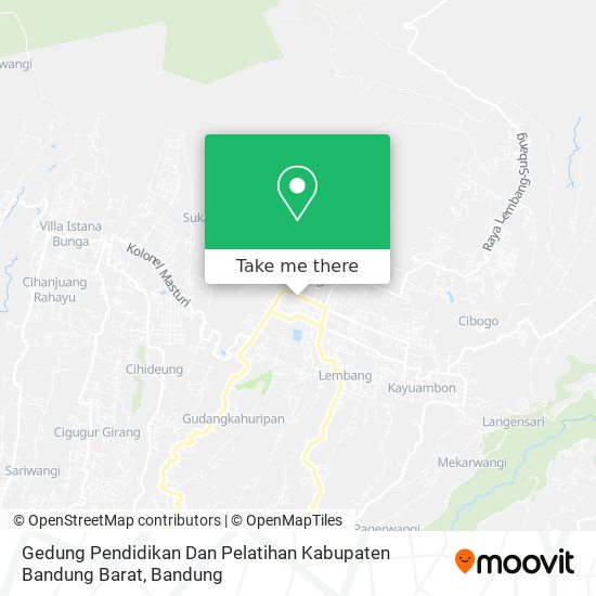 Gedung Pendidikan Dan Pelatihan Kabupaten Bandung Barat map