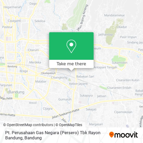 Pt. Perusahaan Gas Negara (Persero) Tbk Rayon Bandung map