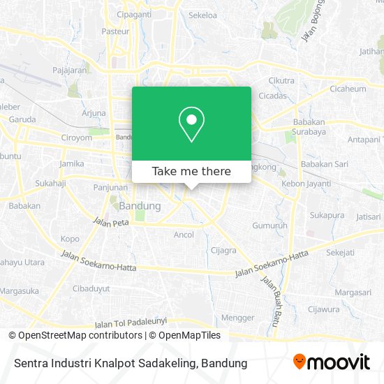 Sentra Industri Knalpot Sadakeling map