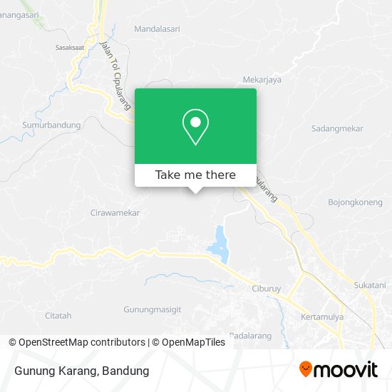 Gunung Karang map