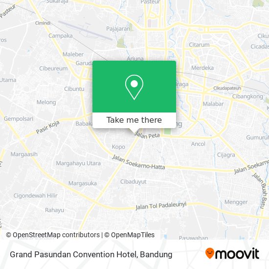 Grand Pasundan Convention Hotel map