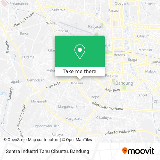 Sentra Industri Tahu Cibuntu map