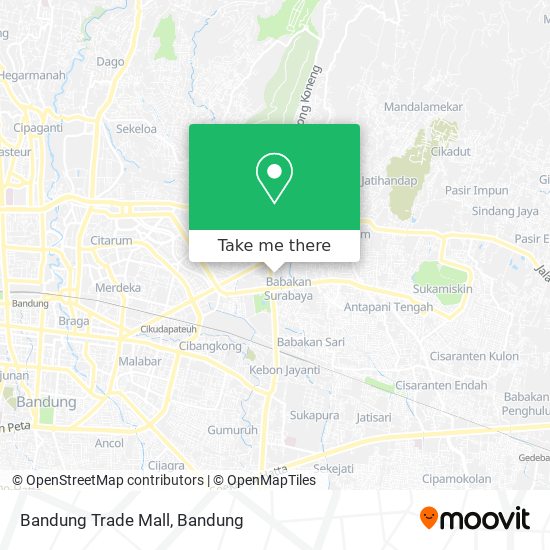 Bandung Trade Mall map