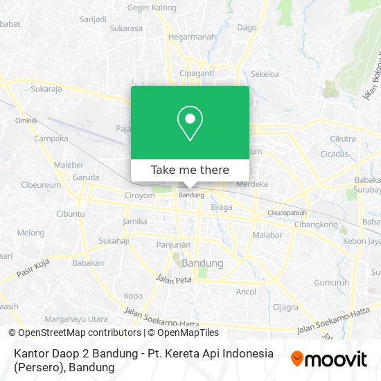 Kantor Daop 2 Bandung - Pt. Kereta Api Indonesia (Persero) map