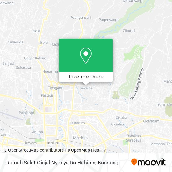 Rumah Sakit Ginjal Nyonya Ra Habibie map