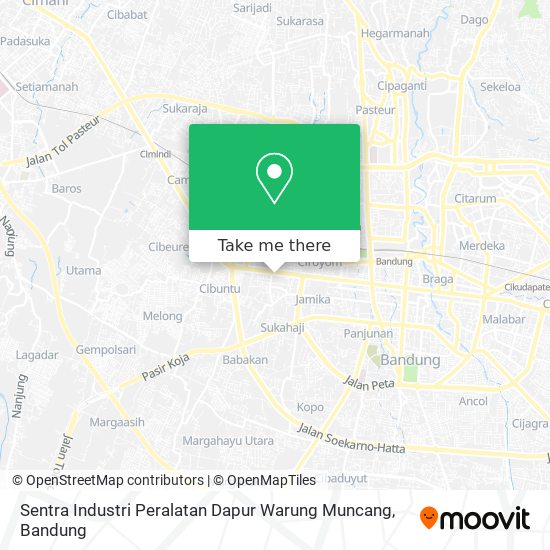 Sentra Industri Peralatan Dapur Warung Muncang map