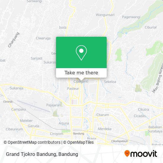 Grand Tjokro Bandung map