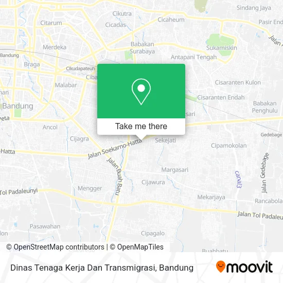 Dinas Tenaga Kerja Dan Transmigrasi map