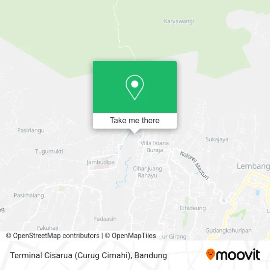 Terminal Cisarua (Curug Cimahi) map