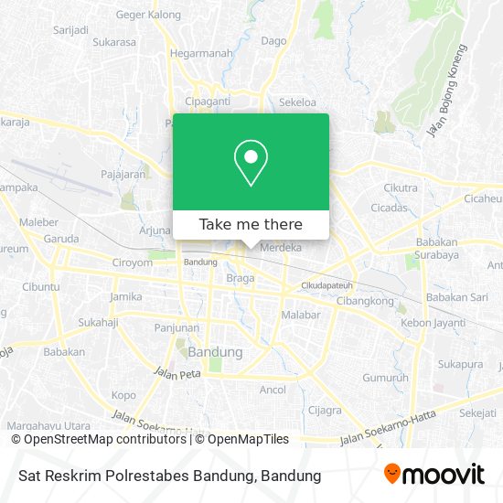 Sat Reskrim Polrestabes Bandung map