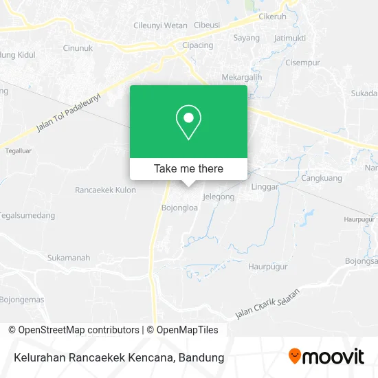 Kelurahan Rancaekek Kencana map