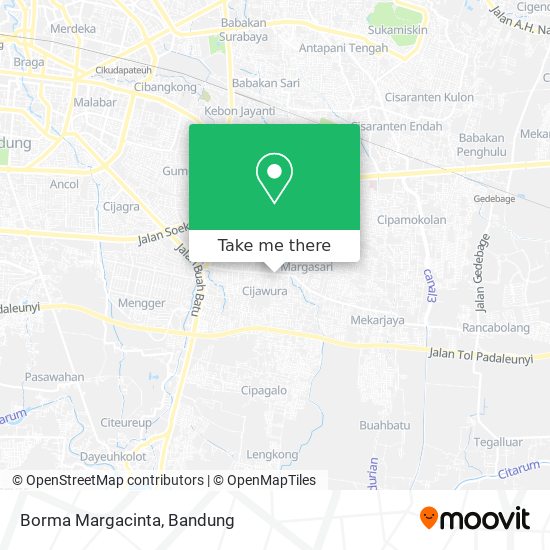 Borma Margacinta map
