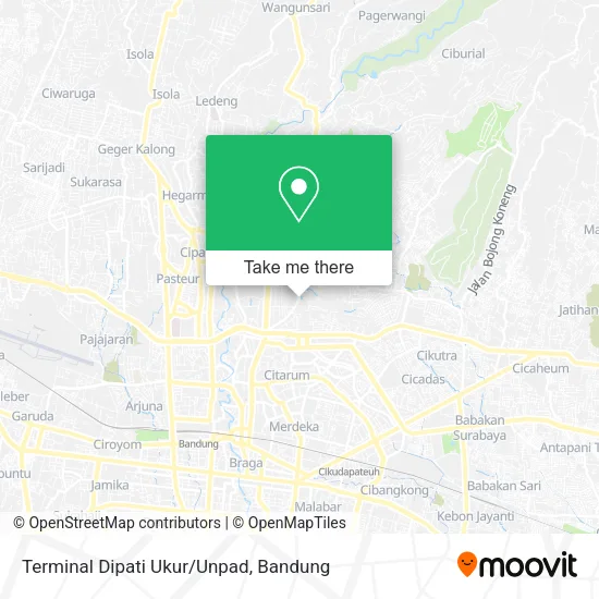 Terminal Dipati Ukur/Unpad map