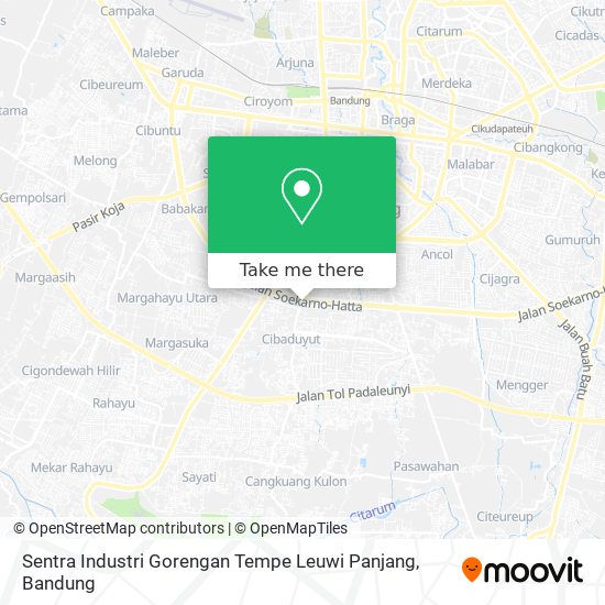 Sentra Industri Gorengan Tempe Leuwi Panjang map