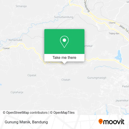 Gunung Manik map