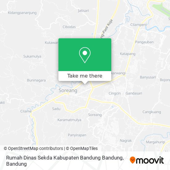 Rumah Dinas Sekda Kabupaten Bandung Bandung map