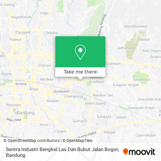 Sentra Industri Bengkel Las Dan Bubut Jalan Bogor map