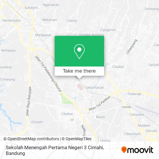 Sekolah Menengah Pertama Negeri 3 Cimahi map