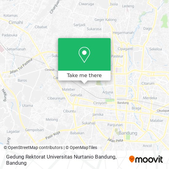 Gedung Rektorat Universitas Nurtanio Bandung map