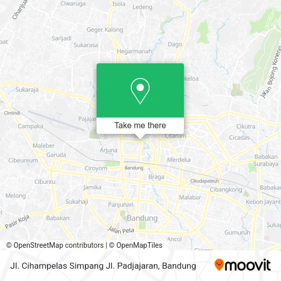 Jl. Cihampelas Simpang Jl. Padjajaran map