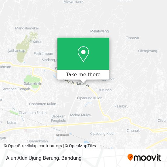 Alun Alun Ujung Berung map