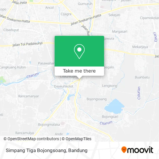 Simpang Tiga Bojongsoang map