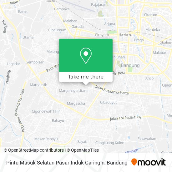 Pintu Masuk Selatan Pasar Induk Caringin map