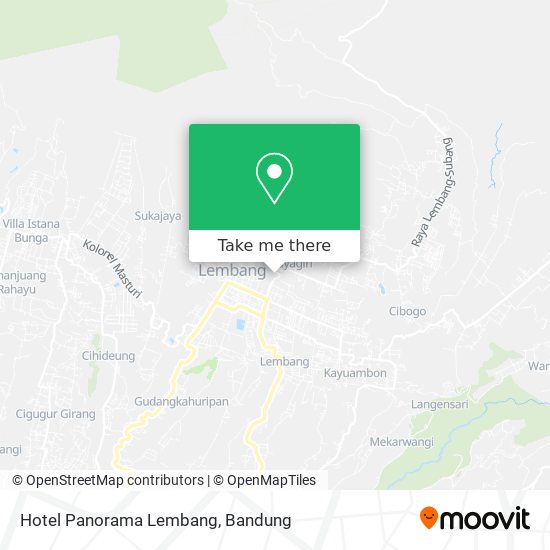 Hotel Panorama Lembang map