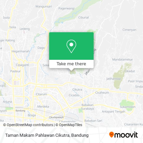 Taman Makam Pahlawan Cikutra map