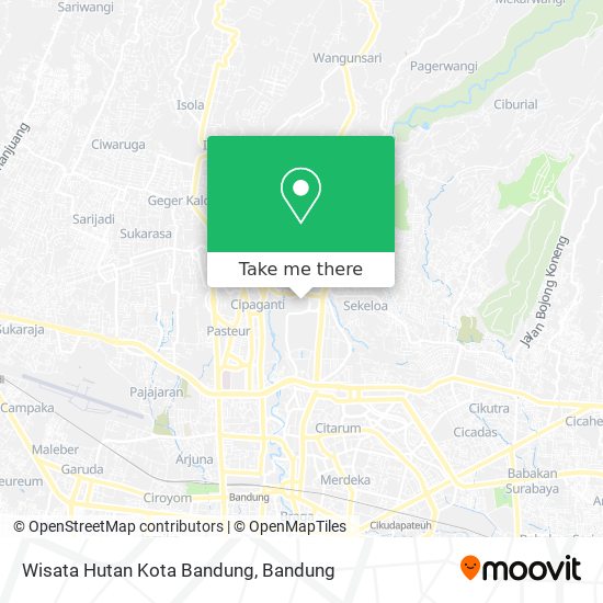 Wisata Hutan Kota Bandung map