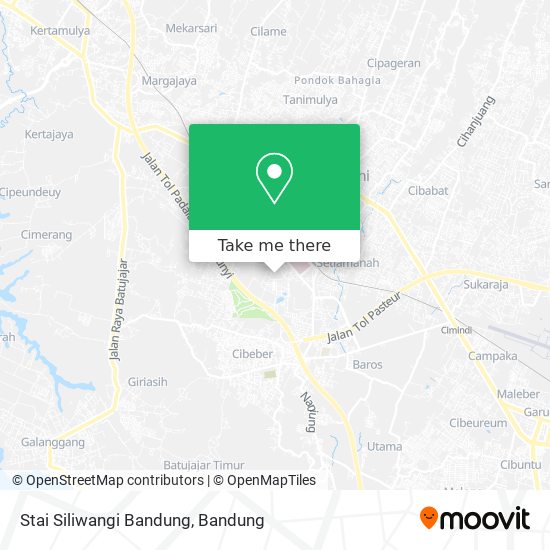 Stai Siliwangi Bandung map