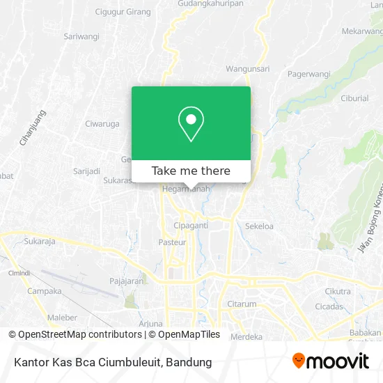 Kantor Kas Bca Ciumbuleuit map
