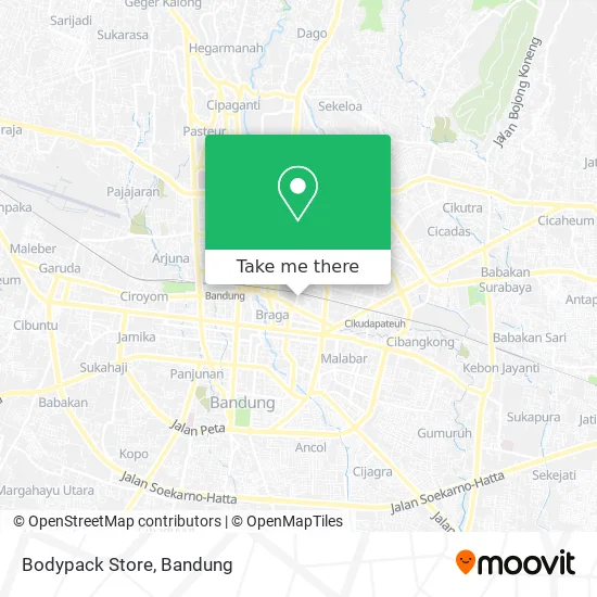 Bodypack Store map