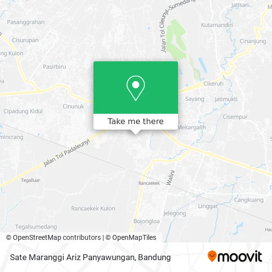 Sate Maranggi Ariz Panyawungan map