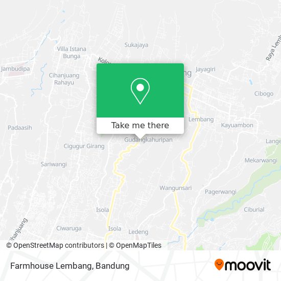 Farmhouse Lembang map