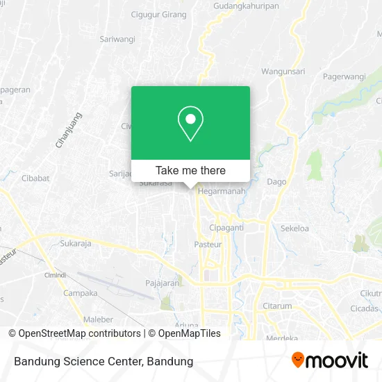 Bandung Science Center map