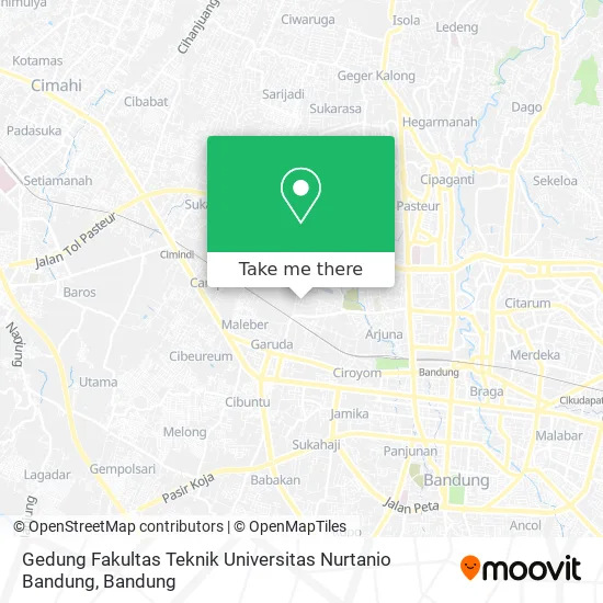 Gedung Fakultas Teknik Universitas Nurtanio Bandung map